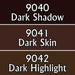 Reaper Miniatures Dark Skin Tones #09714 Master Series Triads 3 Pack .5oz Paint