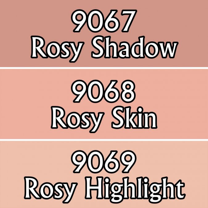 Reaper Miniatures Rosy Skintones #09723 Master Series Triads 3 Pack .5oz Paint