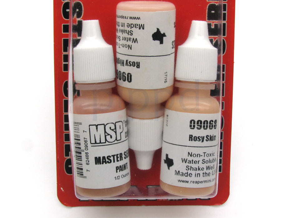 Reaper Miniatures Rosy Skintones #09723 Master Series Triads 3 Pack .5oz Paint