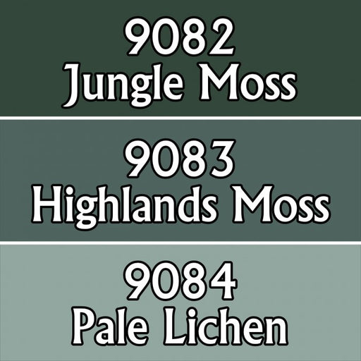 Reaper Miniatures Moss Colors #09728 Master Series Triads 3 Pack .5oz Paint
