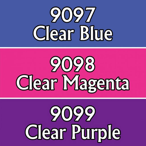 Reaper Miniatures Clear Brights 2 #09733 Master Series Triads 3 Pack .5oz Paint
