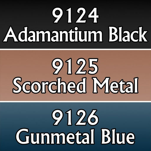 Reaper Miniatures Colored Metallics 3 09742 Master Series Triads 3 Pk .5oz Paint