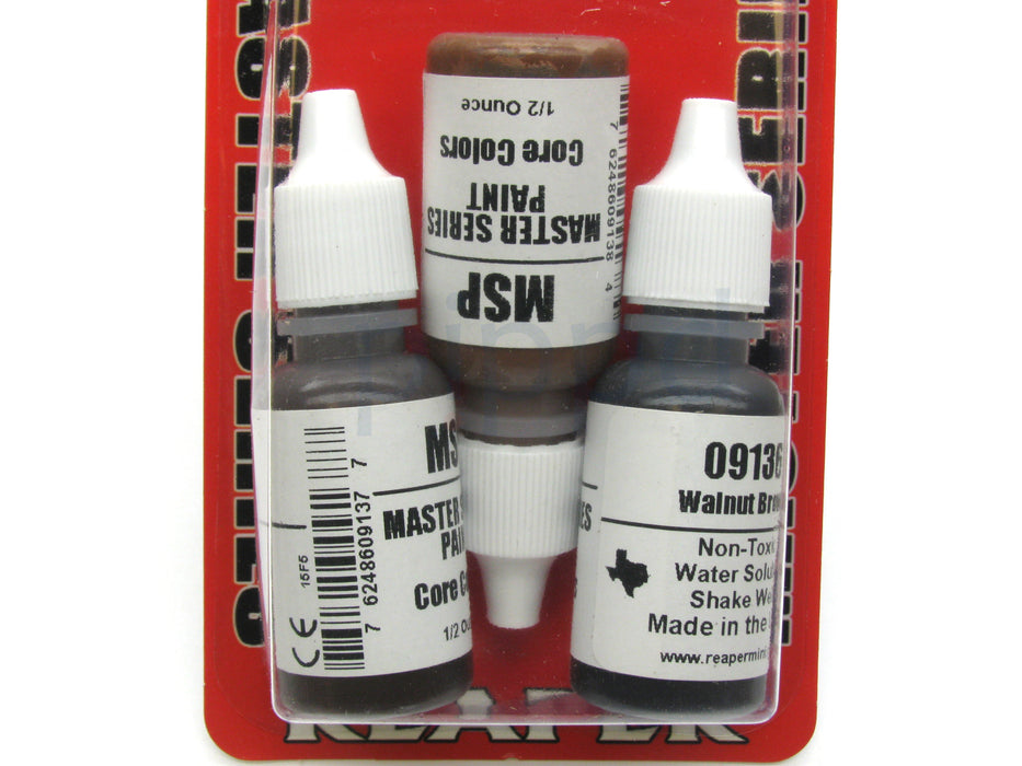 Reaper Miniatures Classic Browns #09746 Master Series Triads 3 Pack .5oz Paint