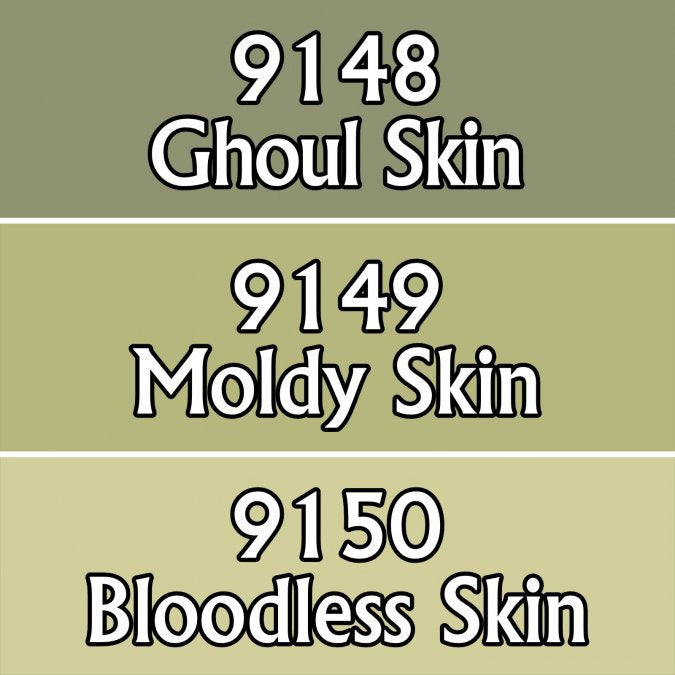 Reaper MSP Triads .5 oz Paint 3 Pack Undead Skin Tones (Ghoul Moldy  Bloodless)