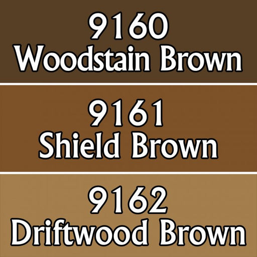 Reaper Miniatures Grey Browns #09754 Master Series Triads 3 Pack .5oz Paint