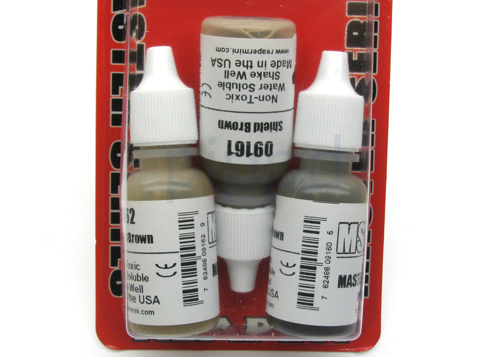 Reaper Miniatures Grey Browns #09754 Master Series Triads 3 Pack .5oz Paint