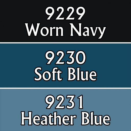 Reaper Miniatures Weathered Blues #09777 Master Series Triads 3 Pack .5oz Paint