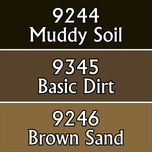 Reaper Miniatures Soil Colors #09782 Master Series Triads 3 Pack .5oz Paint