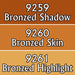 Reaper Miniatures Bronzed Skin Triad #09787 Master Series Triads 3 Pk .5oz Paint