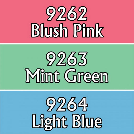 Reaper Miniatures Pastel Colors Triad 09788 Master Series Triads 3 Pk .5oz Paint