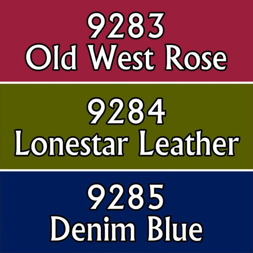 Reaper Miniatures Western Colors #09795 Master Series Triads 3 Pack .5oz Paint
