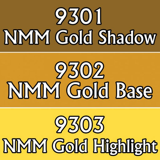 Reaper Miniatures NMM Gold Colors #09801 Master Series Triads 3 Pack .5oz Paint