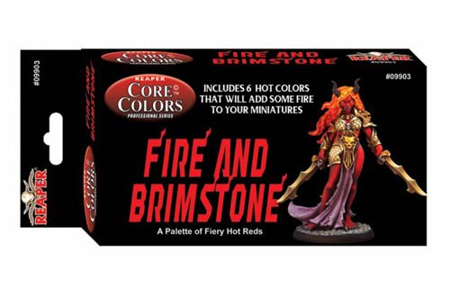 Fast Palette Core Colors Paint Set (6) #09903 - Fire and Brimstone (Fiery Reds)
