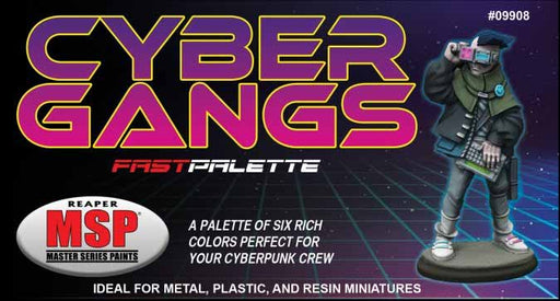 Fast Palette MSP Paint Set (6 Bottles) #09908 - Cyber Gangs