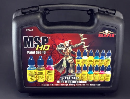 Reaper Miniatures Master Series HD Paint Set 3 #09964 for Painting Mini Figures