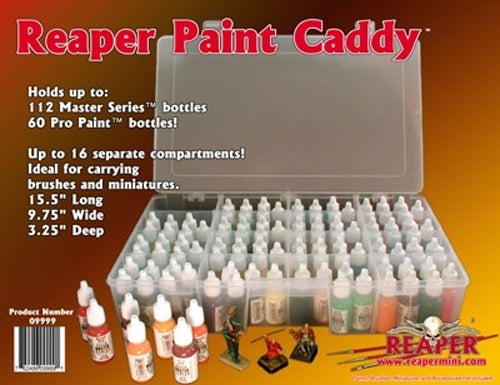 Reaper Miniatures Paint Caddy #09999 for up to 112 Master Series Bottles