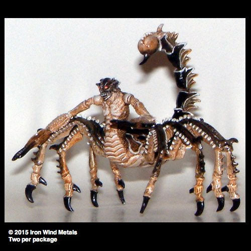 Bane Scorpion Men (2) #10-377 Classic Ral Partha Fantasy RPG Metal Figure