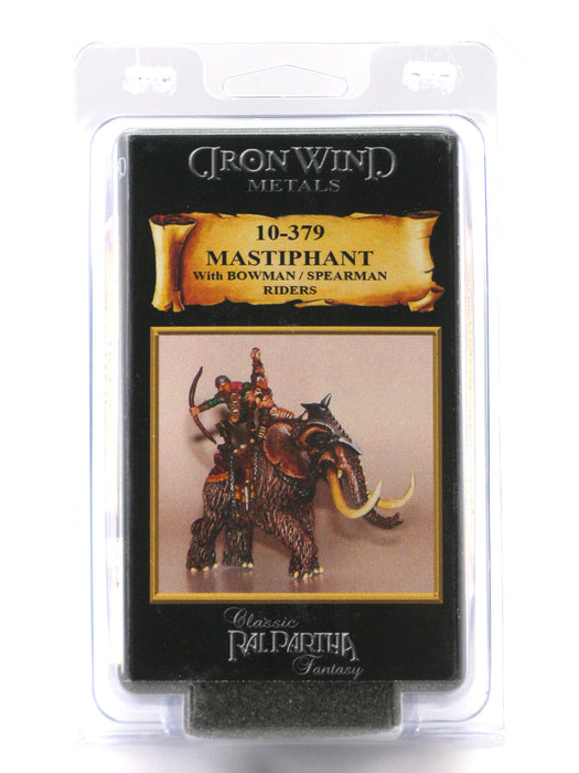 Mastaphant with Riders (Bowman/Spearman) #10-379 Classic Ral Partha Fantasy Mini