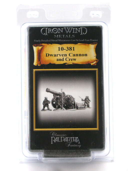 Dwarf Cannon and Crew #10-381 Classic Ral Partha Fantasy RPG Metal Figure