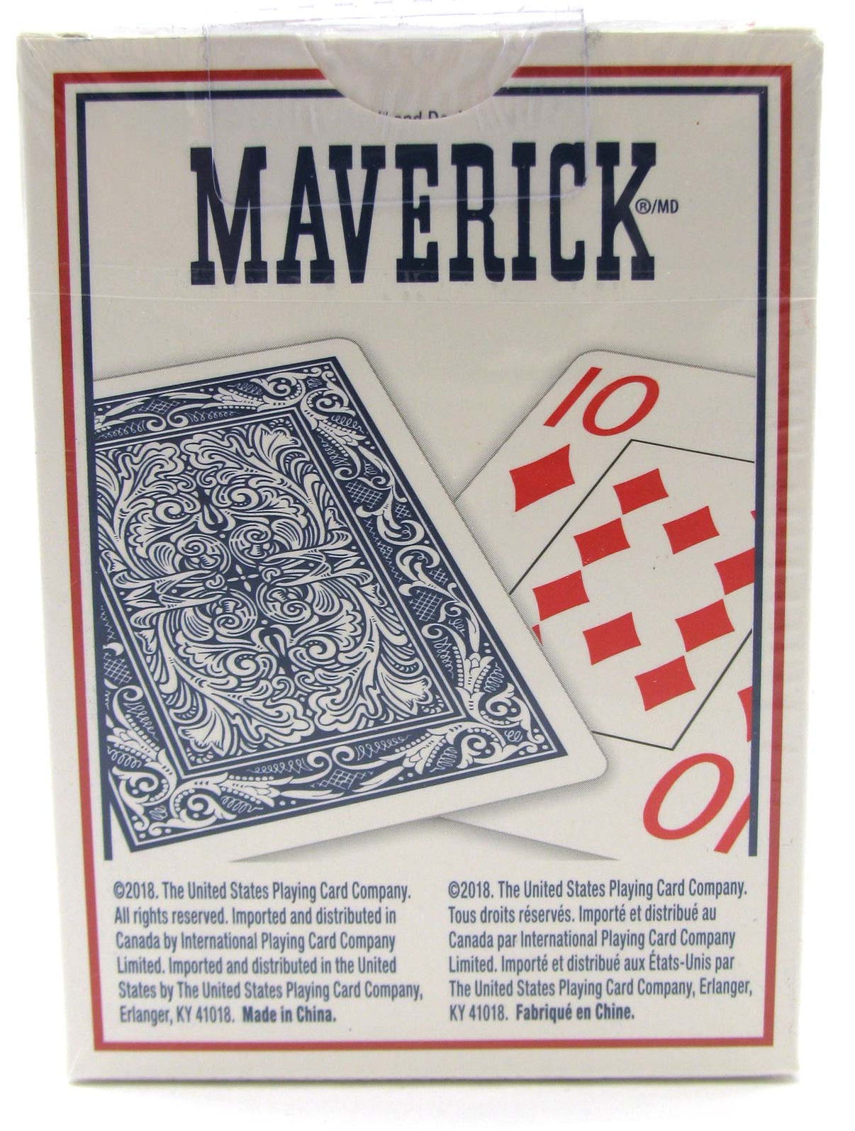 Maverick Jumbo Index Playing Cards 1 Sealed Blue Deck — Pippd