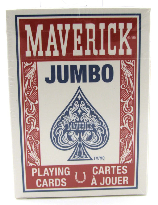 Maverick Jumbo Index Playing Cards - 1 Sealed Red Deck