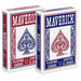 Maverick Standard Index Playing Cards - 1 Red Deck and 1 Blue Deck