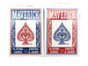 Maverick Standard Index Playing Cards - 1 Red Deck and 1 Blue Deck