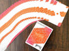 NEON Orange Aurora Bicycle Cardistry Cards - 1 Deck