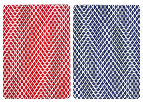 Bee No.92 Standard Index Poker Playing Cards - 3 Red and 3 Blue Decks