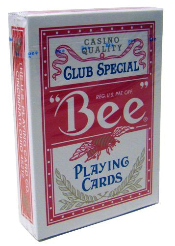 Bee No.92 Standard Index Poker Playing Cards - 3 Red and 3 Blue Decks