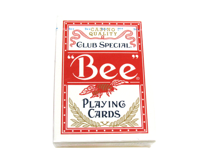 Bee No.92 Standard Index Poker Playing Cards - 1 Sealed Red Deck