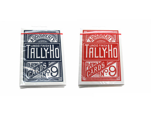 Tally-Ho, Fan Circle Back Style, Playing Cards - 1 Red and 1 Blue Deck