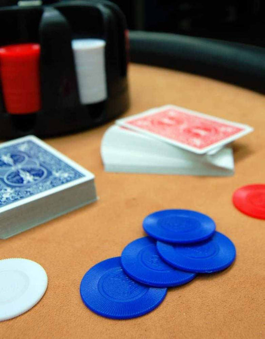 Bicycle Carousel Poker Set Rack, 200 2-Gram Poker Chips and 2 Decks of Cards
