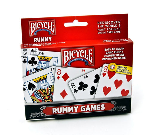 Bicycle Rummy Playing Cards Game Set - 2 Rummy Decks