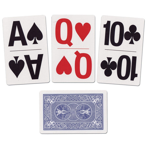 Bicycle Bridge Size Large Print Index Easy Viewing Playing Cards - 1 Blue Deck