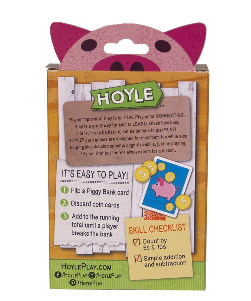 Hoyle Piggy Bank Kids Card Game 1 Deck — Pippd