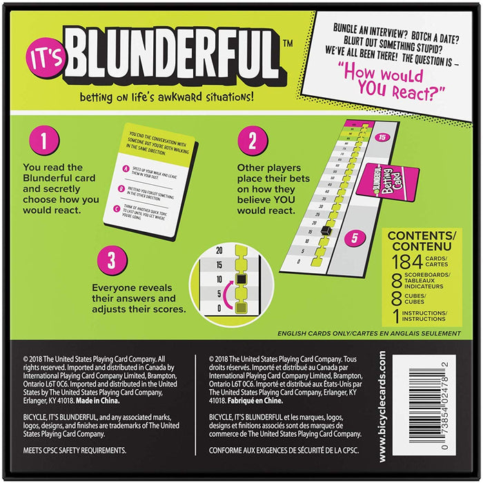It's Blunderful - Betting on Life's Awkward Situations, Party Game