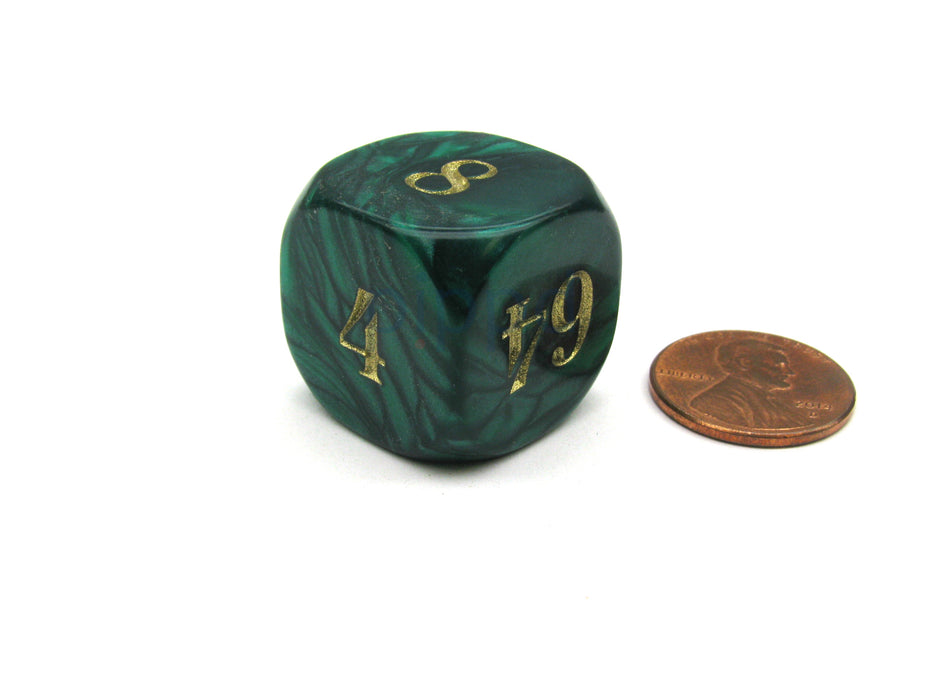 Backgammon 22mm Doubling Cube Dice - Green