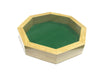 10" Wood Dice Tray with Green Felt Bottom - Rolling Dice Wooden Tray