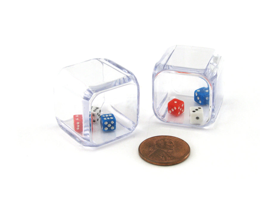 Set of 2 D6 25mm 3 In A Cube Triple Dice Die RPG D&D Board Game