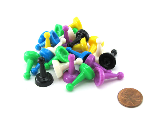 Set 24 1" Standard Pawns - Assorted Colors (4 Each of 6 Colors)