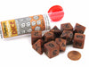 Polyhedral 10-Die Olympic Pearlized Dice Set - Bronze with Black Numbers