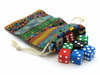 4" x 6" Geometric, Abstract Gaming Pouch Dice Bag - Assortment