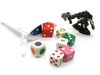 3" x 4" Soft Drawstring Gaming Pouch Dice Bag - White