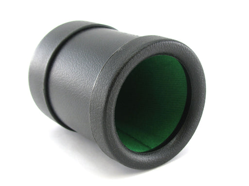 Heavy Duty Black Dice Die Cup Green Cloth for Board Game Yahtzee Craps 3x4 Round