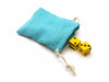 3"x4" Quality Cotton Drawstring Gaming Pouch Dice Bag - Blue