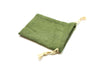 3"x4" Quality Cotton Drawstring Gaming Pouch Dice Bag - Green