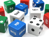Pack of 12 16mm Educational Number Dice Set - Assorted Spots, Numbers & Words