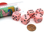 Pink Pachyderm Elephant Dice Game with 5 Dice Travel Tube and Game Instructions