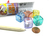 Double Dice Game with 5 Dice Travel Tube Pencil and Gaming Instructions